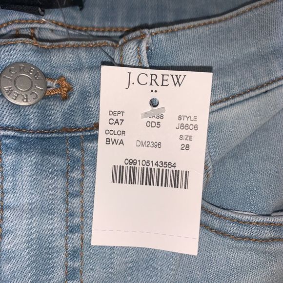 J Crew Mercantile High Rise Skinny Jeans 25,28 NWT - Picture 3 of 7